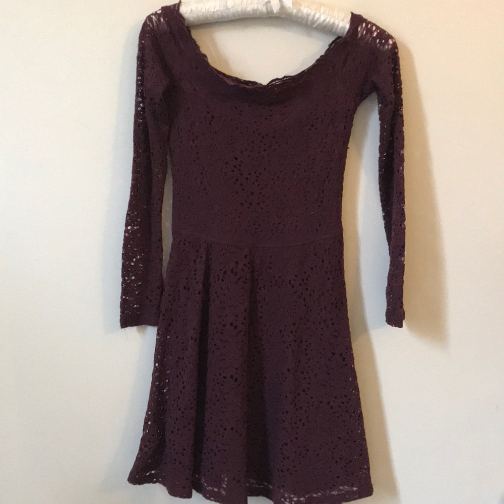 Hollister Quarter Sleeve Off the Shoulder Dress